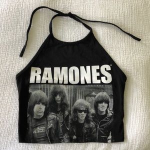 Ramones halter crop top